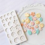 قالب سيلكون تصميم ازهار واوراق شجر متعدد الاستعمالات MA93