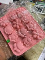 ⁦قالب سيلكون تصاميم ازهار لصنع الحلوى وتوزيعات الشكلاطة والكراميلMA93⁩ - الصورة ⁦4⁩