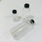 ⁦علب فارغة بلاستيك غطاء اسود شيشة متعددة الاستعمالات عبوة - ربع / نصف / لتر للمناسبات والافراح⁩ - الصورة ⁦2⁩