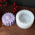 ⁦قالب سيليكون لصناعة الصابون والشمع والراتنج تصاميم زهرة وزخرفة ثلاثي الابعاد MA93⁩ - الصورة ⁦5⁩