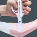 ⁦قفاز غسل الصحون والتنظيف بأكمام طويلة لون وردي لحماية اليدين والاصابع مع بطانه داخلية⁩ - الصورة ⁦18⁩