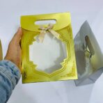 ⁦مجموعة اكياس توزيعات فاخرة شفافه من الوسط للمناسبات و الأفراح عدد 10 اكياس⁩ - الصورة ⁦4⁩