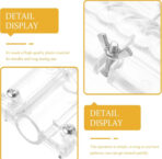 ⁦قالب شمع من الاكريليك مموجة مخططة لديكور منزل وهديا ومناسبات WFHM77⁩ - الصورة ⁦4⁩