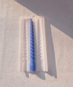 ⁦قالب سيلكون طويل ملتوي لصناعة الشمع WFHM77⁩ - الصورة ⁦3⁩