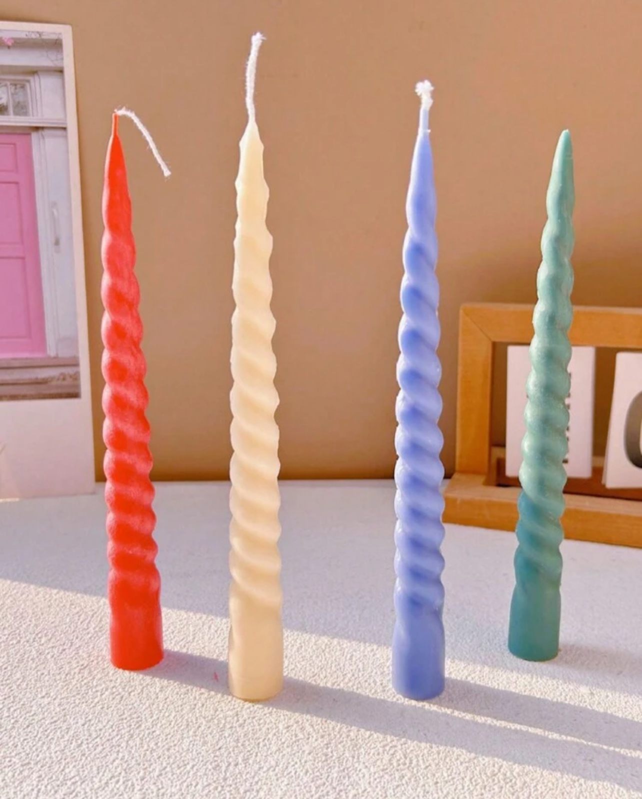 IMG_2822 قالب سيلكون طويل ملتوي لصناعة الشمع WFHM77 - الصورة 1