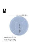 ⁦قالب سيلكون دائري لصب الجبس مقاس25 سم WFHM77⁩ - الصورة ⁦3⁩