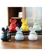 قالب سيلكون شكل جرة بأذن أرنب لصب الجبس WFHM77