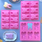 قالب سيلكون علي شكل اسنان 6 تجاويف WFHM77