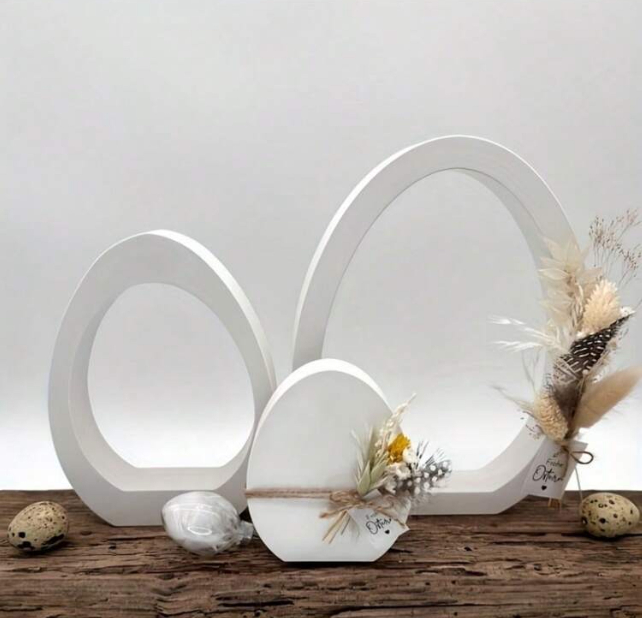 IMG_E2838 3 قطع قالب شكل بيضاوي لصب الجبس والرايزن WFHM77 - الصورة 1