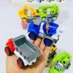 ⁦مجموعة العاب سيارات 4 شاحنات للأطفال ،طانطا وعجانة و2 رافعة⁩ - الصورة ⁦2⁩