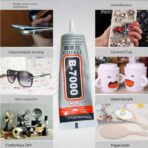 لصقة غراء B-7000 متعددة الاستعمالات مناسب لـ لصق الاكسسورات والمواد الحرفية - 110 مل