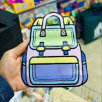 ⁦12 شنطة توزيعات عيديات للأطفال في المناسبات نايلو على شكل حقيبة نايلو⁩ - الصورة ⁦4⁩