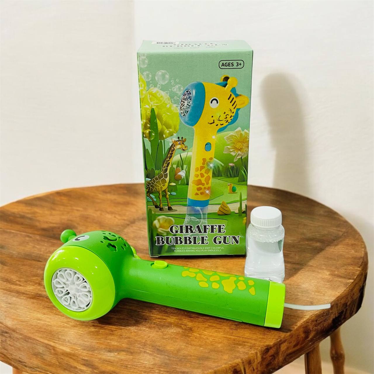 photo_1_2025-03-25_16-07-41 لعبة زرافة مسدس الفقاعات للأطفال من عمر 3 سنوات ، لون اخضر - الصورة 1