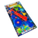 طقم لعبة بندقية اطلاق كرات مع مسدس وطائرات لاصقة وبطات للتصويب