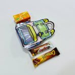 ⁦12 شنطة توزيعات عيديات للأطفال في المناسبات نايلو على شكل حقيبة نايلو⁩ - الصورة ⁦3⁩