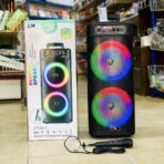 ⁦مكبر صوت بلوتوت مع مايك حجم كبير 2 سبيكر 8 انش مناسب للأماكن المفتوحة والمغلقة⁩ - الصورة ⁦3⁩