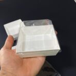 ⁦دستة 10 علب بيضاء غطاء بلاستيك متعدد الاستعمال للكيك وتوزيعات خلوط العيد والمناسبات⁩ - الصورة ⁦3⁩