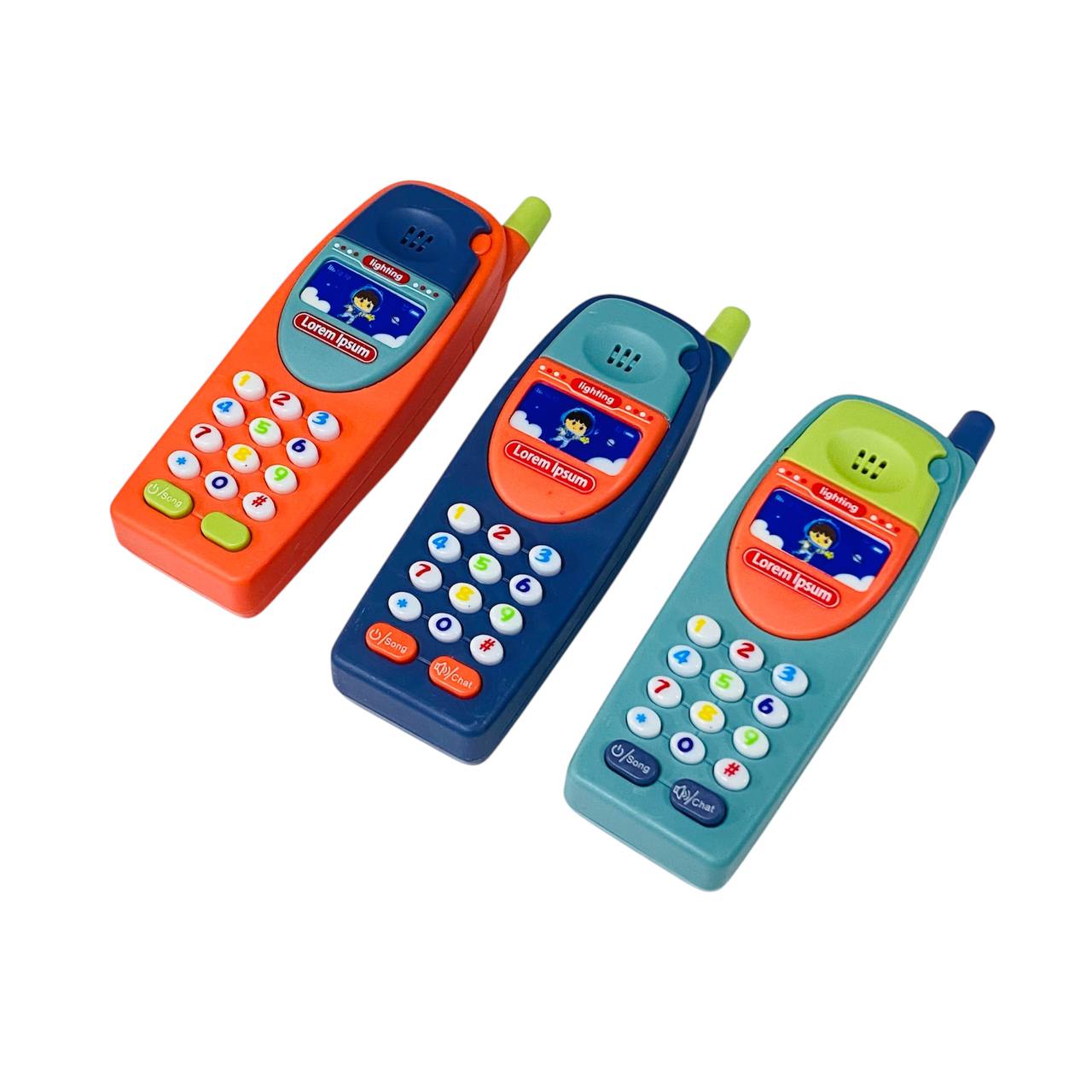 photo_3_2025-03-19_17-41-52 لعبة هاتف أطفال مع موسيقى وإضاءة مع بطارية مجاناً ، اختيار لون عشوائي - الصورة 1