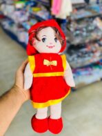 ⁦عروسة دمية صوف لعبة بنات مع قبعة 2 أحجام⁩ - الصورة ⁦3⁩