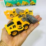 ⁦مجموعة ألعاب كواشيك وحفار 4 سيارات ، لعبة كاشيك صغير بلاستيك⁩ - الصورة ⁦2⁩