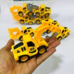 ⁦مجموعة ألعاب كواشيك وحفار 4 سيارات ، لعبة كاشيك صغير بلاستيك⁩ - الصورة ⁦4⁩