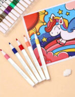 ⁦اقلام اكريليك للرسم والتلوين واعمال الفن والحرف اليدوية12 لون  WFHM77⁩ - الصورة ⁦2⁩