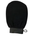 ⁦فوطة استحمام قفاز لتنظيف عميق وناعم على البشرة لون اسود⁩ - الصورة ⁦5⁩