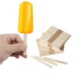 ⁦دستة اعواد خشبية جيلاطي ايس كريم 50 قطعه ، مناسب حتى للأعمال الفنية⁩ - الصورة ⁦6⁩