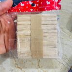⁦دستة اعواد خشبية جيلاطي ايس كريم 50 قطعه ، مناسب حتى للأعمال الفنية⁩ - الصورة ⁦2⁩