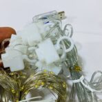 ⁦سرب ستارة اضاءة اصفر مع جهاز تحكم لزينة ديكور المنزل و رمضان⁩ - الصورة ⁦5⁩