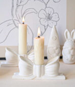 ⁦قالب سيلكون حامل شموع بشكل فيونكة WFHM77⁩ - الصورة ⁦2⁩