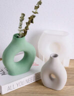 ⁦قالب سيلكون مزهرية مع أداة مشبك لديكور المنزل WFHM77⁩ - الصورة ⁦3⁩