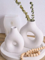 ⁦قالب سيلكون مزهرية مع أداة مشبك لديكور المنزل WFHM77⁩ - الصورة ⁦2⁩