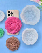 ⁦قالب سيلكون شمع زهرة البيونا WFHM77⁩ - الصورة ⁦2⁩