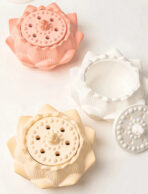 ⁦قالب سيلكون مبخرة زهرة اللوتس قطعتين WFHM77⁩ - الصورة ⁦3⁩