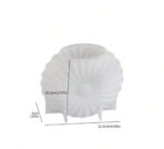 ⁦قالب مزهرية  زهرة عباد الشمس لصب الجبس WFHM77⁩ - الصورة ⁦4⁩