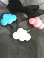 ⁦3 قوالب سيلكون شكل سحابة قالب لشمع وصناعة الصابون WFHM77⁩ - الصورة ⁦2⁩