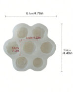 ⁦قالب سيلكون زهرة لصنع الشموع 7 وردات مختلفة WFHM77⁩ - الصورة ⁦2⁩