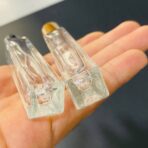 ⁦عبوة فاخرة زجاجية 10 مل تقسيم العطور ، باللون ذهبي والاسود⁩ - الصورة ⁦3⁩