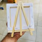 ⁦لوحة رسم كانفس مع ستاند مقاس 15*15 سم ، للرسامين والفنانين⁩ - الصورة ⁦2⁩