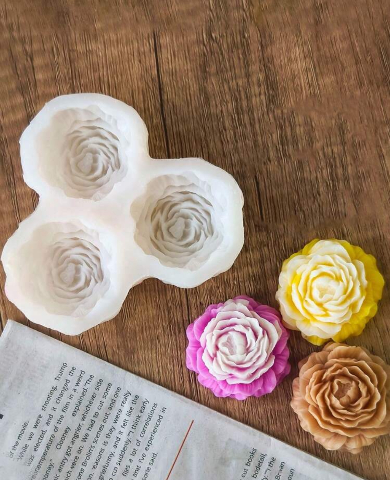 IMG_5847 قالب سيلكون ورد ثلاثي لصنع الشموع WFHM77 - الصورة 1