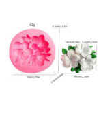 ⁦قالب سيلكون زهرة البلوميريا متعدد الاستخدام WFHM77h⁩ - الصورة ⁦3⁩