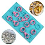 قالب سيلكون بشكل خاتم خطوبة وزفاف WFHM77