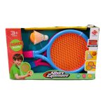 لعبة تنس 2 مضرب شبكة مع كرة وريشة في علبة