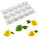 قالب سيلكون بشكل ليمون لصنع الآيس كريم والموس كيك وترافل والهلام WFHM77