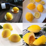 ⁦قالب سيلكون بشكل ليمون لصنع الآيس كريم والموس كيك وترافل والهلام WFHM77⁩ - الصورة ⁦4⁩