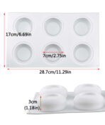 ⁦قالب سيلكون متعدد الاستخدام لصنع الكيك WFHM77⁩ - الصورة ⁦4⁩