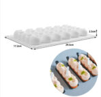 ⁦قالب من سيلكون علي شكل دودة لصنع الحلوي والشوكولاتة والبسكويت والموس كيك WFHM77⁩ - الصورة ⁦2⁩