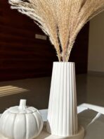 قالب سيلكون مزهرية كبير مخطط طويل WFHM77