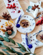 ⁦قالب سيلكون خاص بالحرف اليدوية بأشكال هندسية ونجمة لصنع الفواحات العطرية WFHM77⁩ - الصورة ⁦2⁩